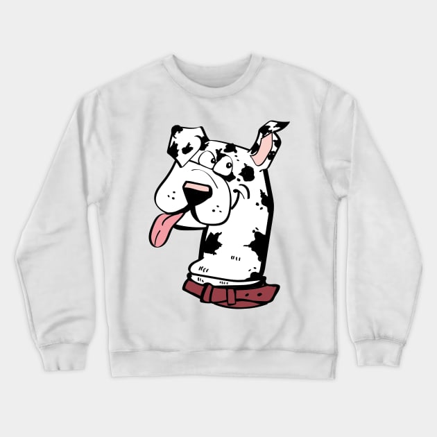 Tallulah the Great Dane Crewneck Sweatshirt by markatos